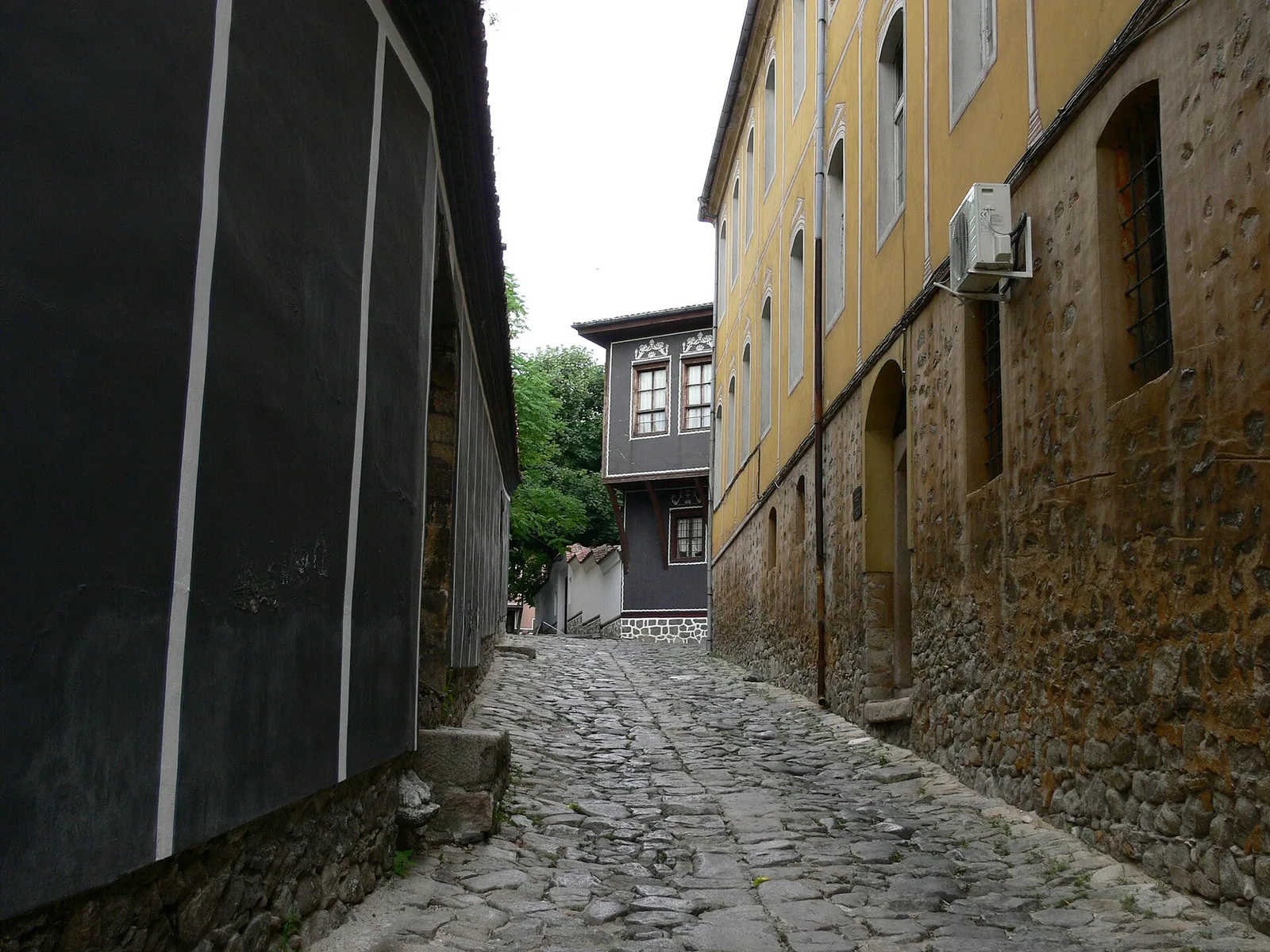 Staro mesto Plovdiva z značilnimi hišami