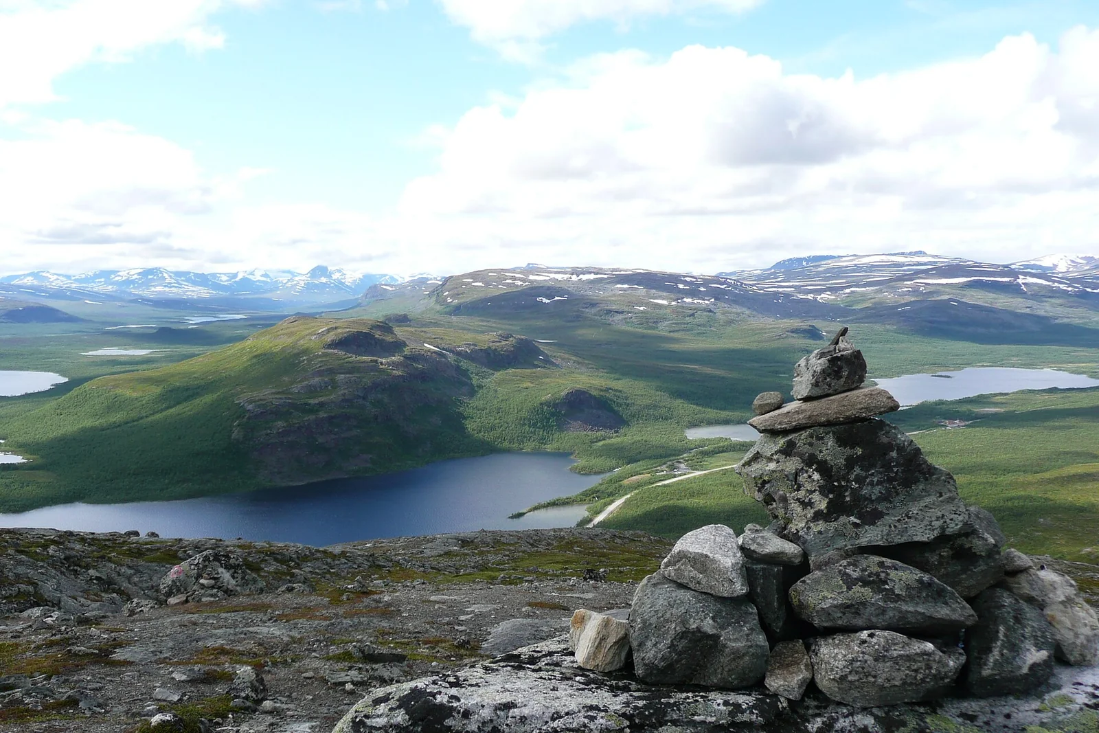 Razgled z gore Saana v Kilpisjärviju