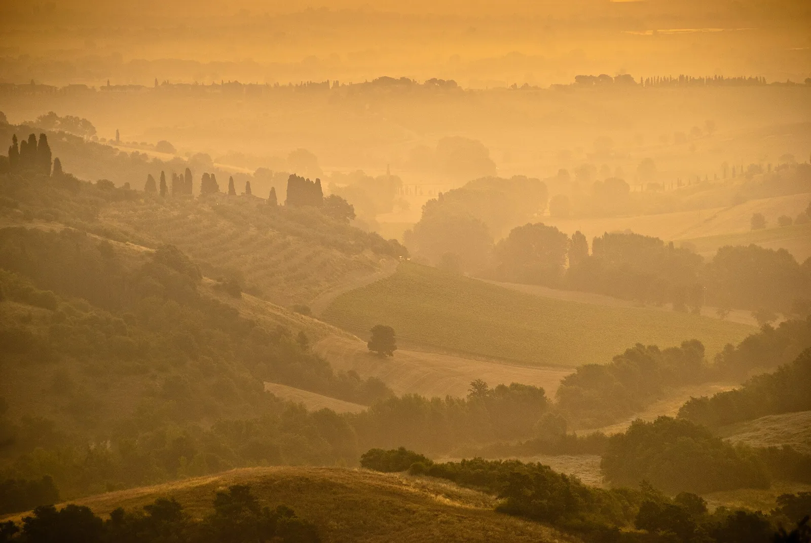 Pokrajina Val d'Orcia v Toskani