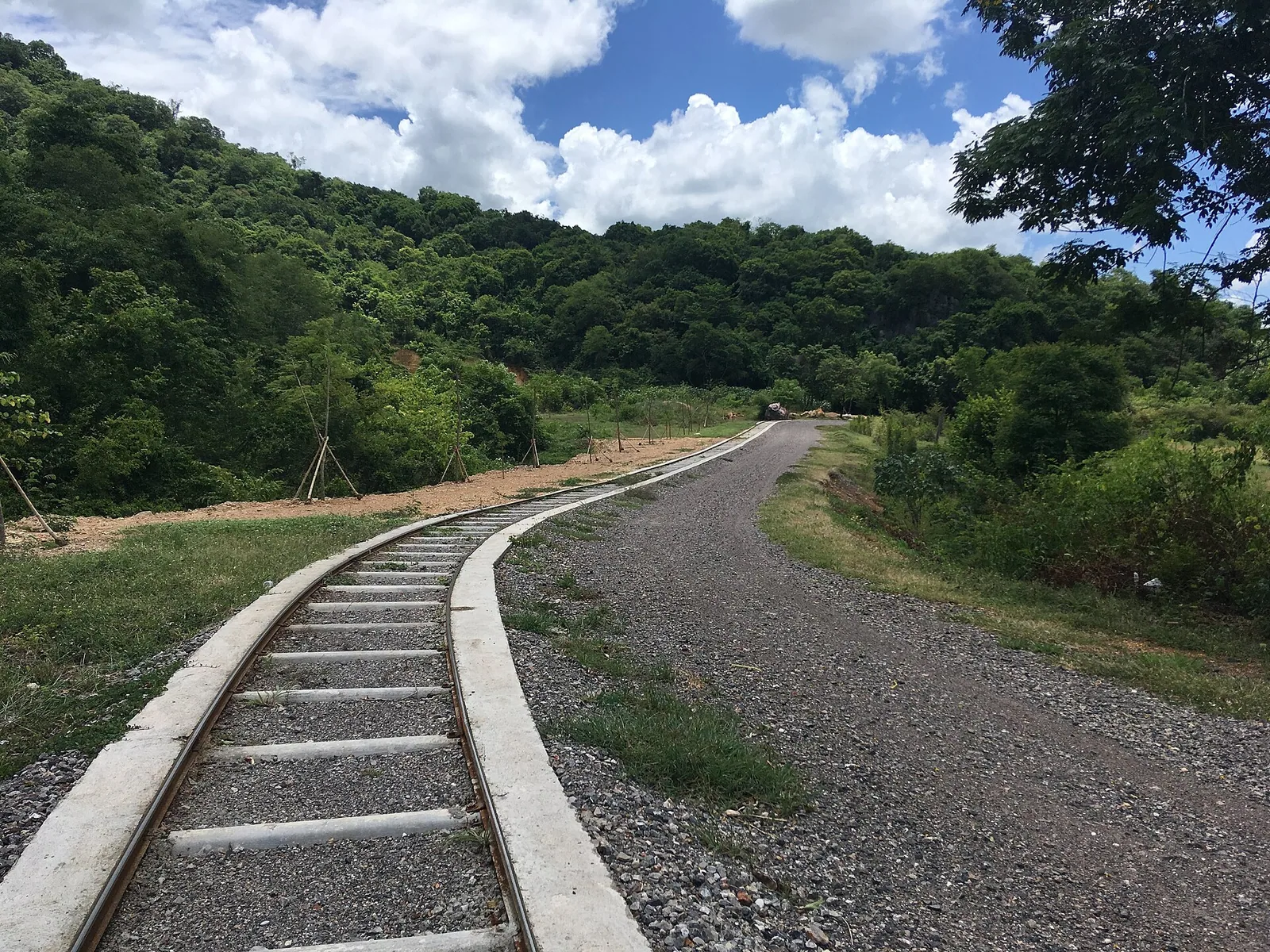 Bambusov vlak (norry) pri Battambangu