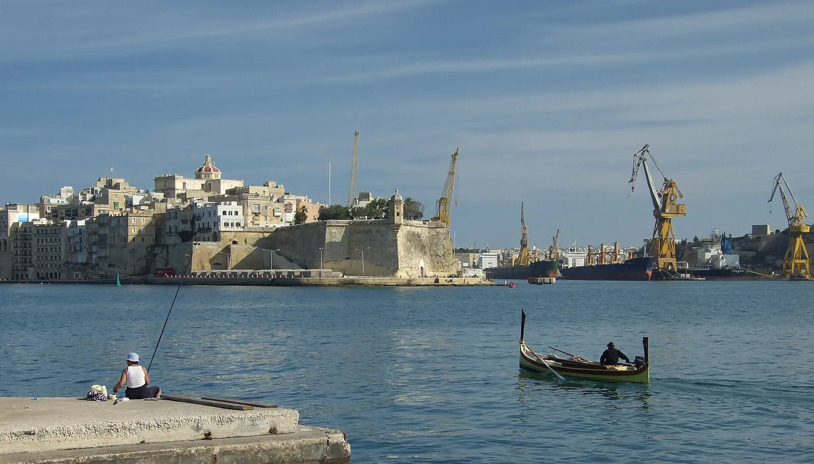 Veliko pristanišče (Grand Harbour) pod Valletto