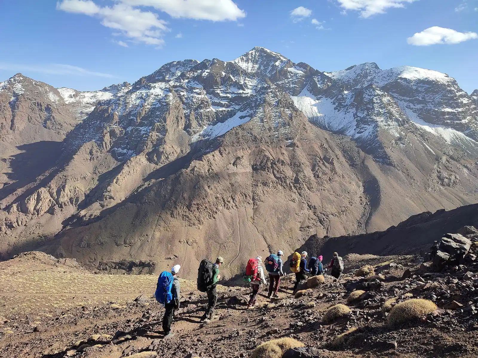 Vrh Toubkal v Visokem Atlasu