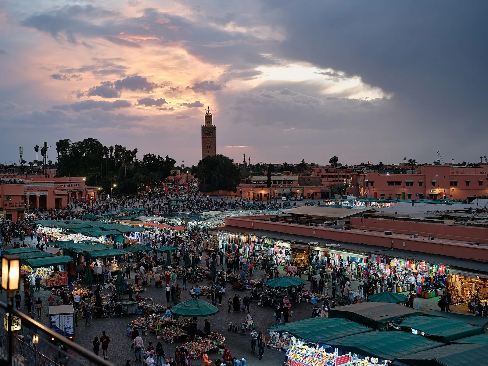 Trg Jemaa el-Fna v Marakešu