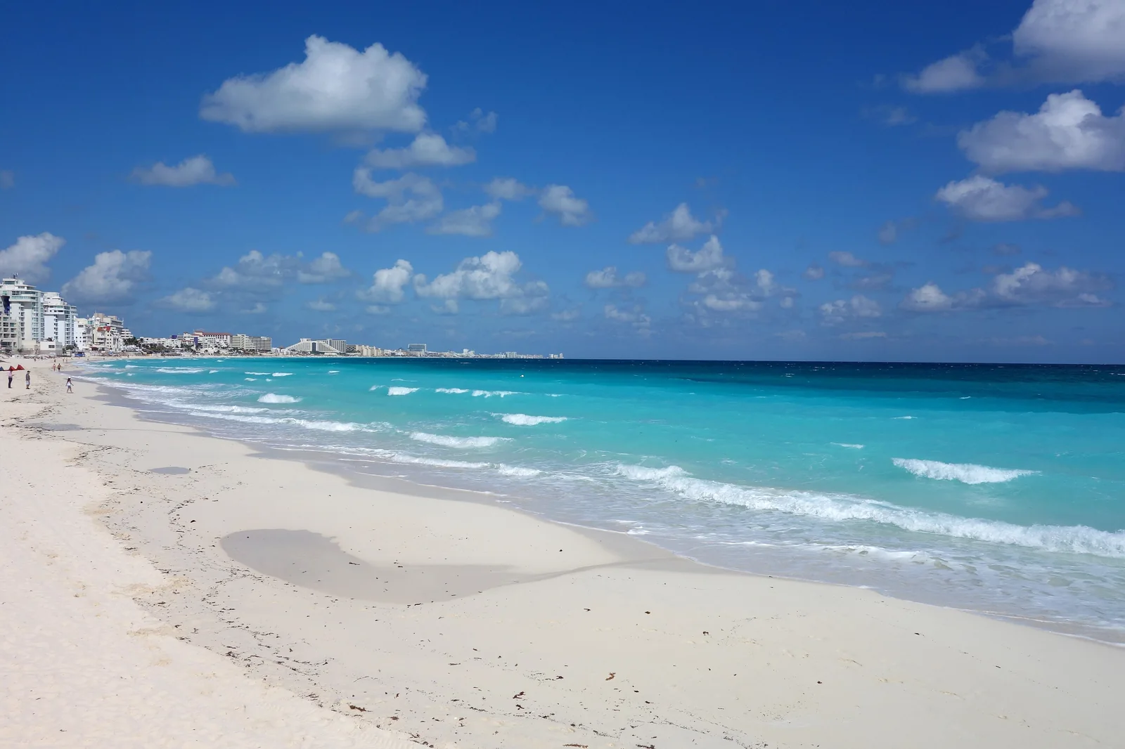 Plaža v Cancúnu