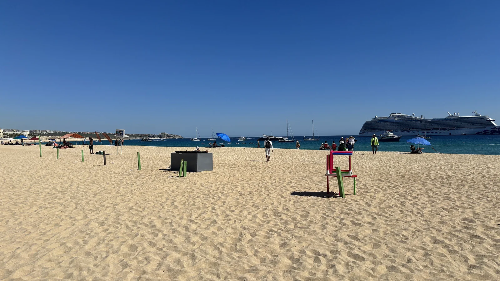Plaža Medano v Cabo San Lucasu