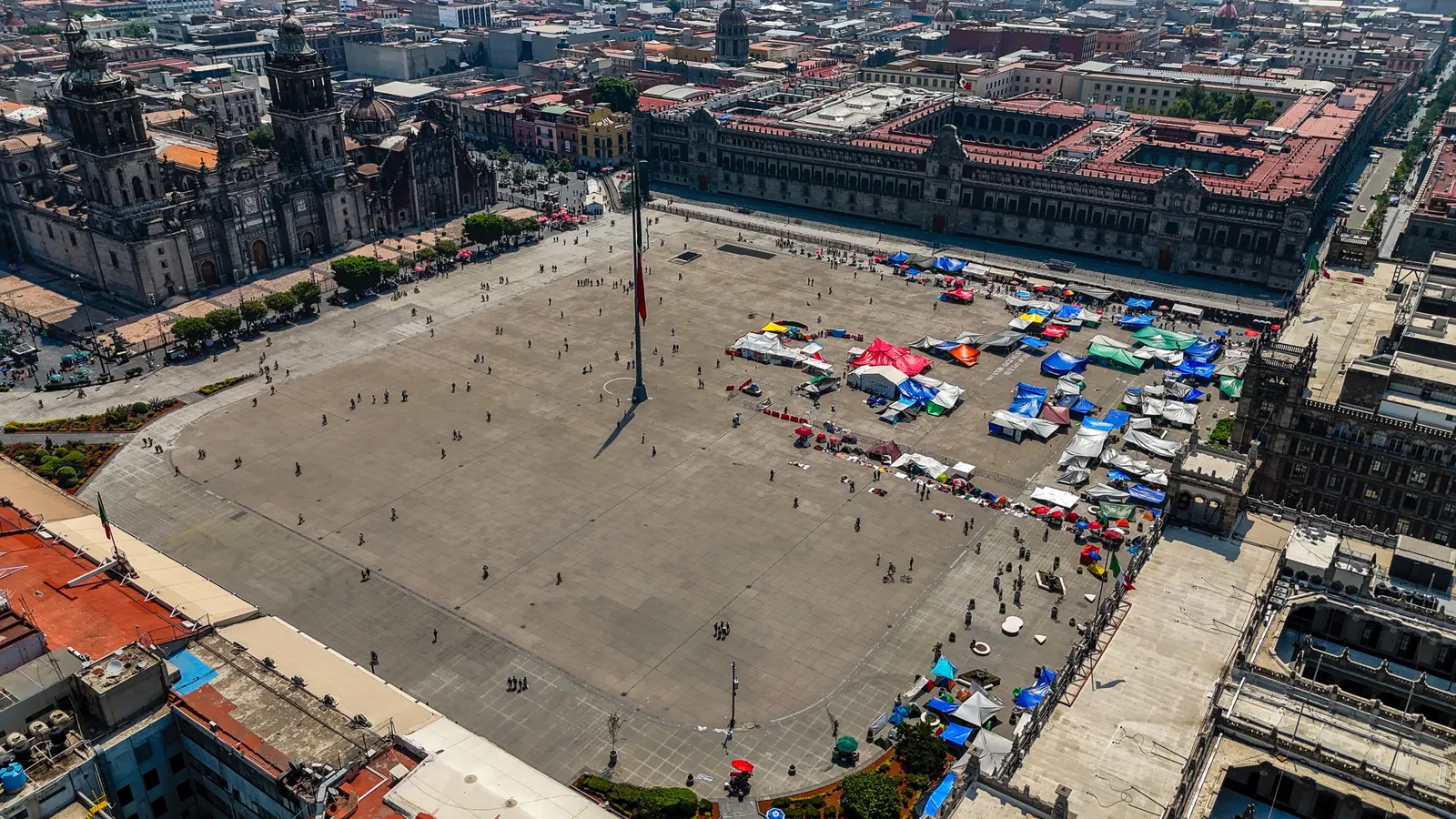 Zócalo v Mexico Cityju