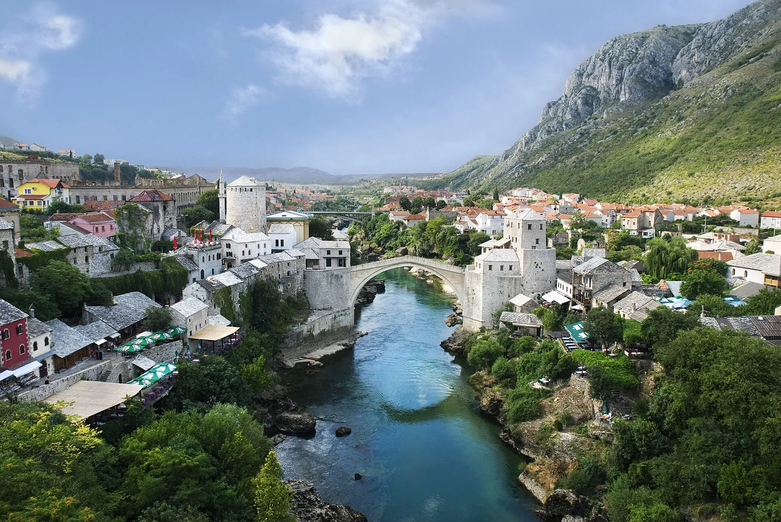 Panorama starega dela Mostarja
