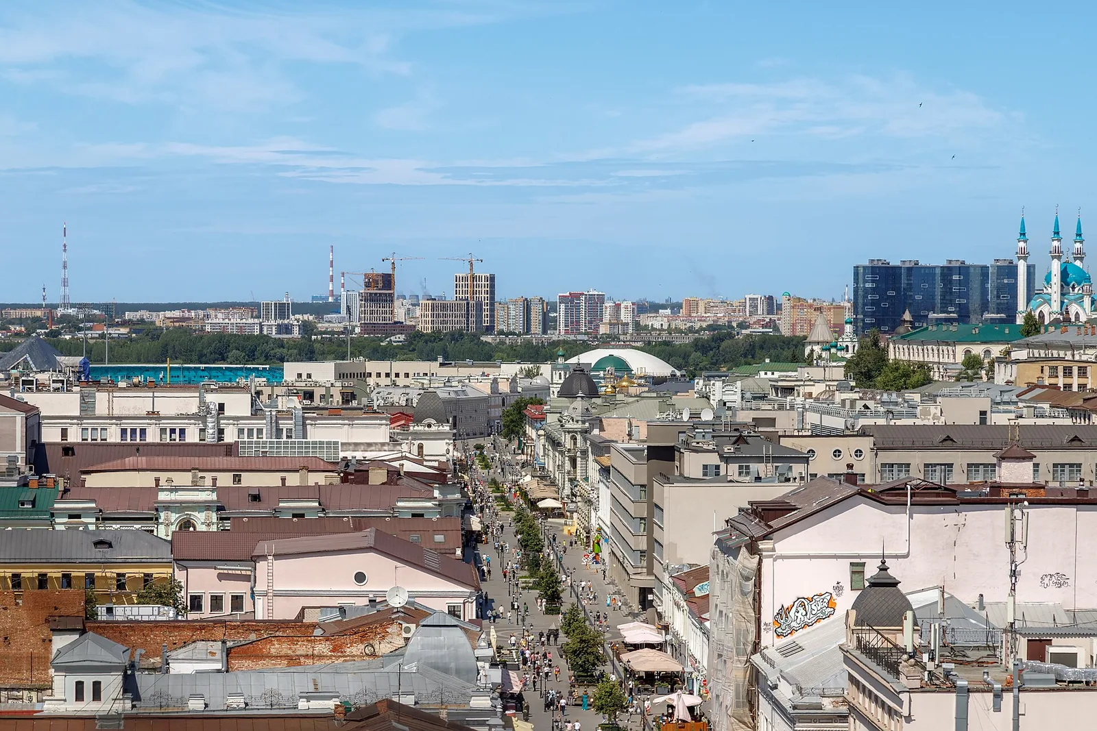 Baumanova ulica v središču Kazana