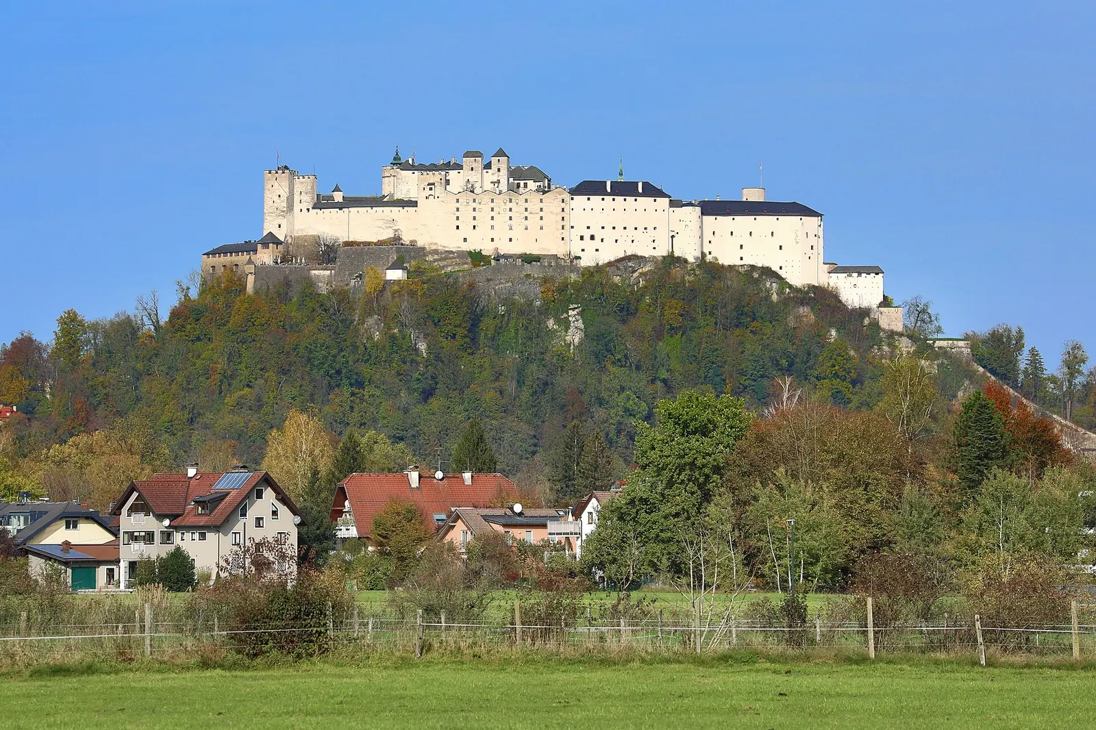 Trdnjava Hohensalzburg nad Salzburgom