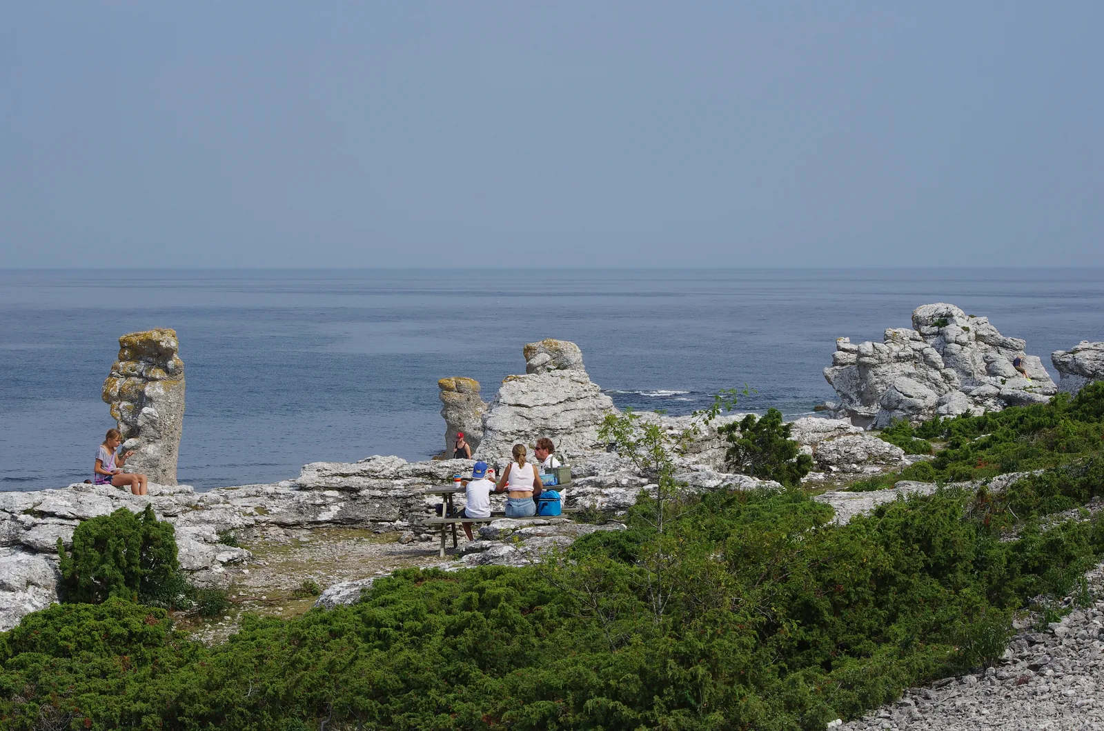 Apnenčaste tvorbe (rauk) na Gotlandu