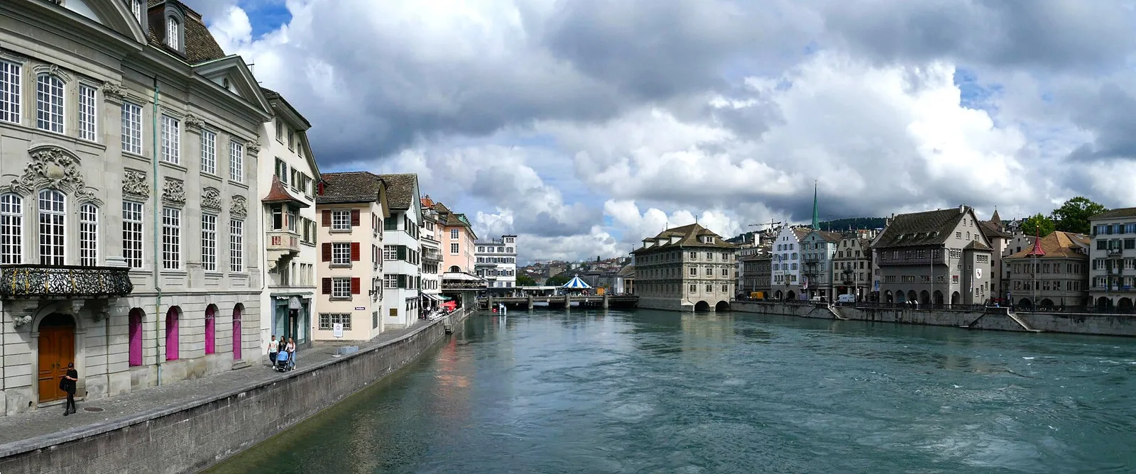 Staro jedro Züricha ob reki Limmat