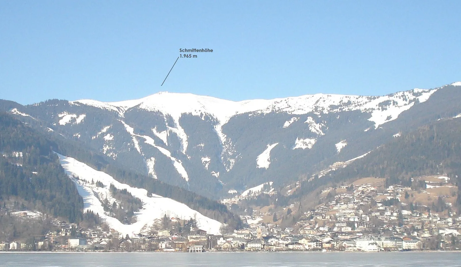 Razgled z gore Schmittenhöhe nad Zell am See